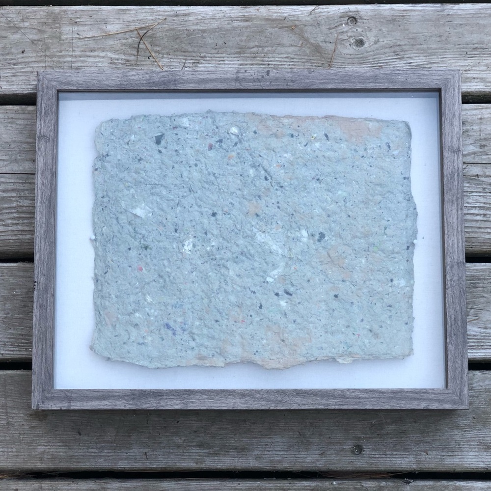 Upcycled Pressed Paper Wall Art